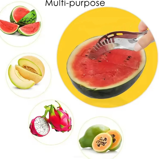 Stainless Steel Watermelon Slicer 3-in-1 Fruit Cutter & Corer