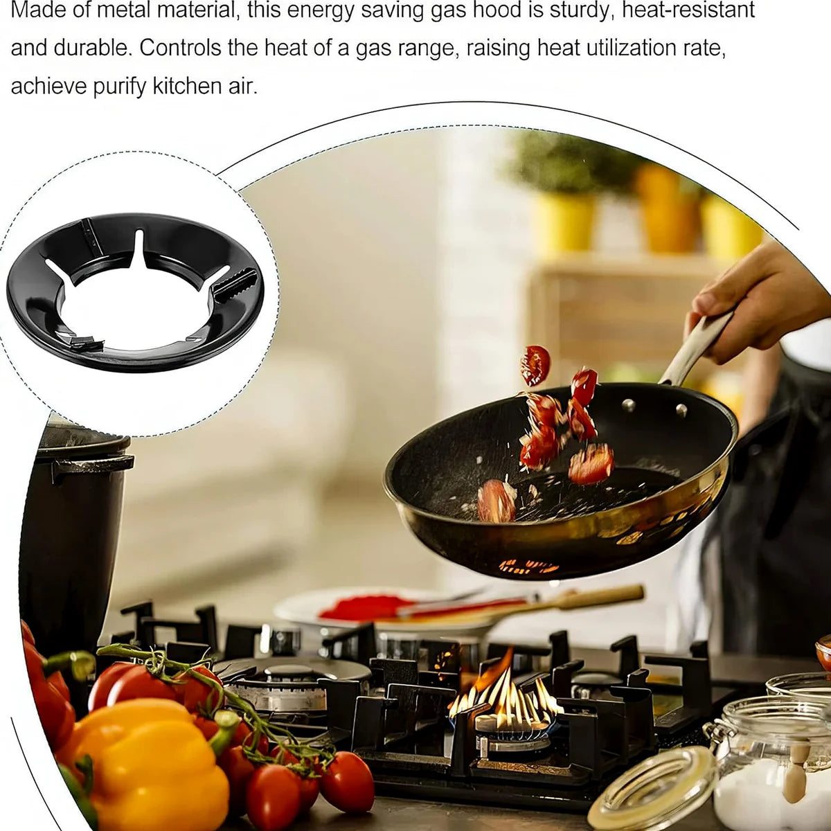 Gas Stove Flame Protector Non-Stick Burner Cover Mat (PACK 2)