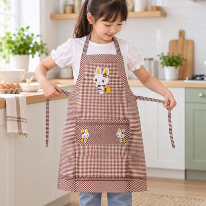 Kids Cartoon Kitchen Cooking Apron With Front Pockets (1 Pc 71 X 57 Cm)