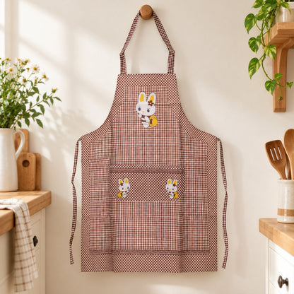 Kids Cartoon Kitchen Cooking Apron With Front Pockets (1 Pc 71 X 57 Cm)