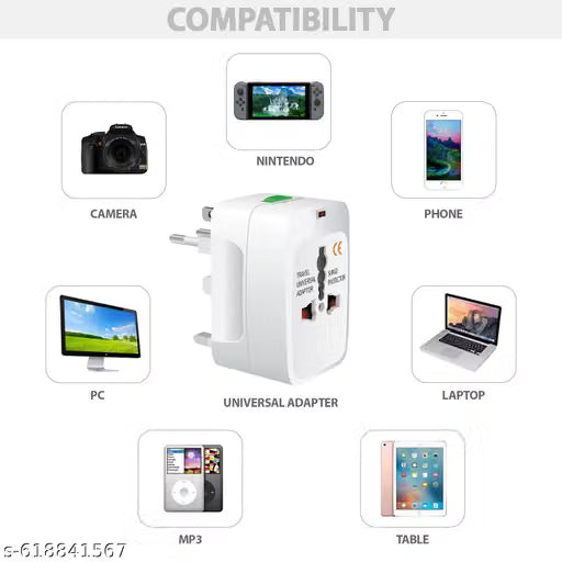 International Universal Adapter with Dual USB Ports